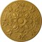 Ekena Millwork Baile Ceiling Medallion (Fits Canopies up to 6"), Hand-Painted Iridescent Gold, 31 1/4"OD x 2 1/4"P CM31BAIGS - alternate 1